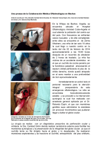 Una proeza de la Colaboración Médica Oftalmológica en Bechar