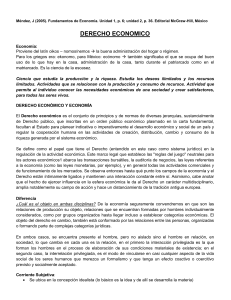 Méndez, J (2005). Fundamentos de Economía. Unidad 1, p. 6