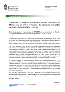 Aprobado el proyecto del nuevo edificio dotacional de Mendillorri, el