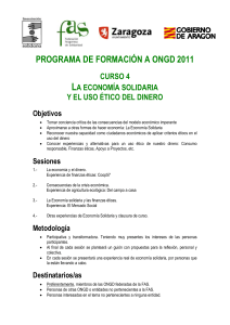 Programa curso 4 economía solidaria