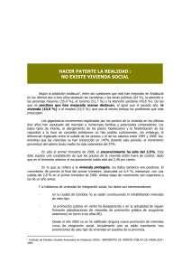 Viviendas para la integración social: bien en promociones