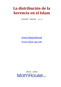 La distribución de la herencia en el Islam DOC