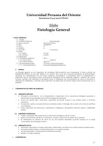 Fisiologia general - Sistema de Acceso UPO