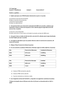 I.E.S Lago Ligur Examen 1º Bachillerato Unidad 5 Fecha 31/01/17