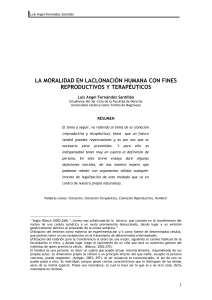 Clonación Humana con Fines Reproductivos y