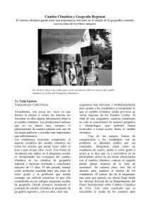 cambio clim&aacute;tico