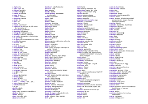 Vocabulario Español – Eperanto