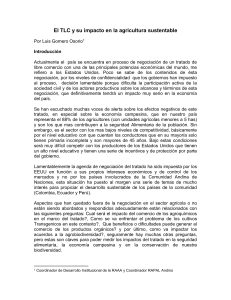 El TLC y su impacto en la agricultura sustentable - RAP-AL