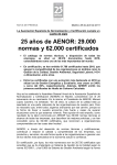 La Asociación Española de Normalización y Certificación cumple un