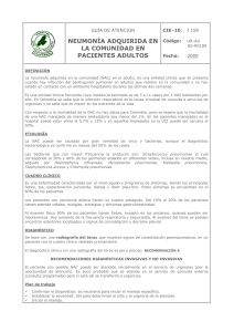 GUIA DE ATENCION NEUMONÍA ADQUIRIDA EN LA COMUNIDAD