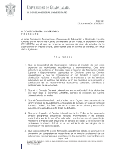 R esultandos - Consejo General Universitario