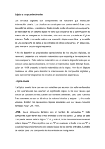 Lógica y compuertas binarias