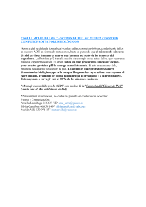 CASI LA MITAD DE LOS CÁNCERES DE PIEL SE PUEDEN