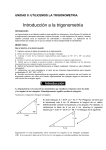 UNIDAD 9: UTILICEMOS LA TRIGONOMETRIA