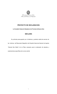 proyecto de solicitud de informes - Honorable C&aacute;mara de diputados