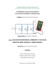 Calculos de resistencia, corriente y voltaje en circuitos serie