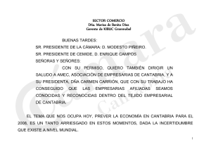 SECTOR COMERCIO - Cámara de Comercio de Cantabria