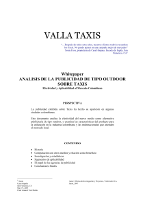 La publicidad exhibida sobre Taxis ha hecho su