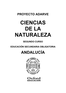 Programación Ciencias de la Naturaleza 2º ESO Andalucía Adarve