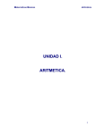 aritmética - Universidad de Negocios