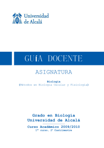 guía docente - Universidad de Alcalá