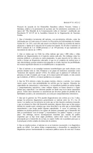 Boletín Nº S 1.452-12 Proyecto de acuerdo de los Honorables