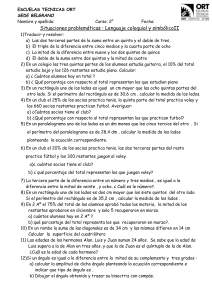 1) Traducir al lenguaje simbólico