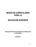 Modelos curriculares para la educación superior (ANIEI)