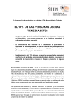 El 16% de las personas obesas tiene diabetes