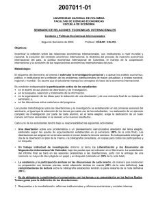 2007011-01 UNIVERSIDAD NACIONAL DE COLOMBIA FACULTAD