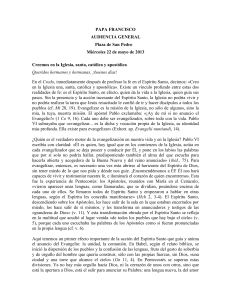 PAPA FRANCISCO - Arquebisbat de Tarragona