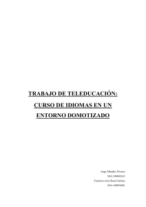 Curso de idiomas en un entorno domotizado