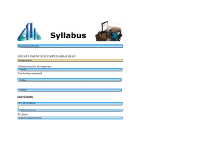 DEPARTAMENTO DE EMPRESARIALIDAD Administración de