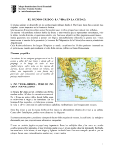 EL MUNDO GRIEGO: LA VIDA EN LA CIUDAD