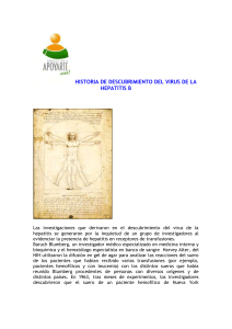 historia de descubrimiento del virus de la hepatitis b