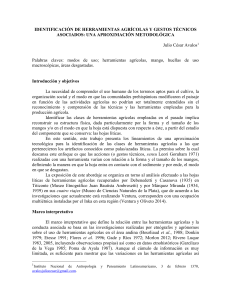 IDENTIFICACI&Oacute;N DE HERRAMIENTAS AGR&Iacute;COLAS Y GESTOS