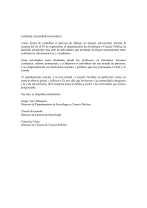 Estimada comunidad universitaria