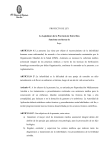 PROYECTO DE LEY La Legislatura de la Provincia de Entre Ríos