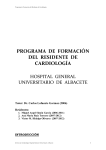 programa de formacion del - Complejo Hospitalario Universitario de