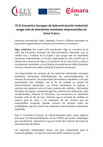 Ver nota de prensa - Cámara de Comercio de Vigo