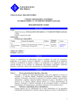 Título de doctor (Plan RD 56/2005) Ciencias experimentales y