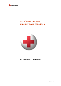 acción voluntaria en cruz roja española