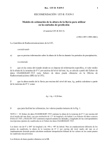 RECOMENDACIÓN UIT-R P.839-3 - Modelo de estimación de