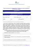 Ficha de Información de la Organización sin Fines de