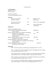 Curriculum Vitae - Universidad del Azuay