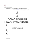Loraine, Harry - Cómo Adquirir Una Supermemoria