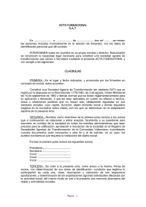 estatutos sociales - Sociedades Agrarias de Transformación de la