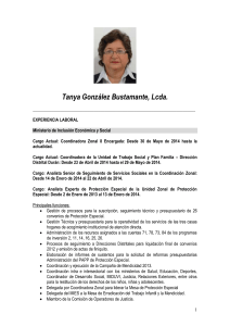 Tania González Bustamante, Lcda