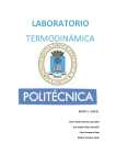 Universidad Politécnica de Madrid Laboratorio de Termodinámica