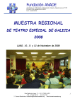 Convocatoria de la Muestra Regional de Teatro Especial de Galicia